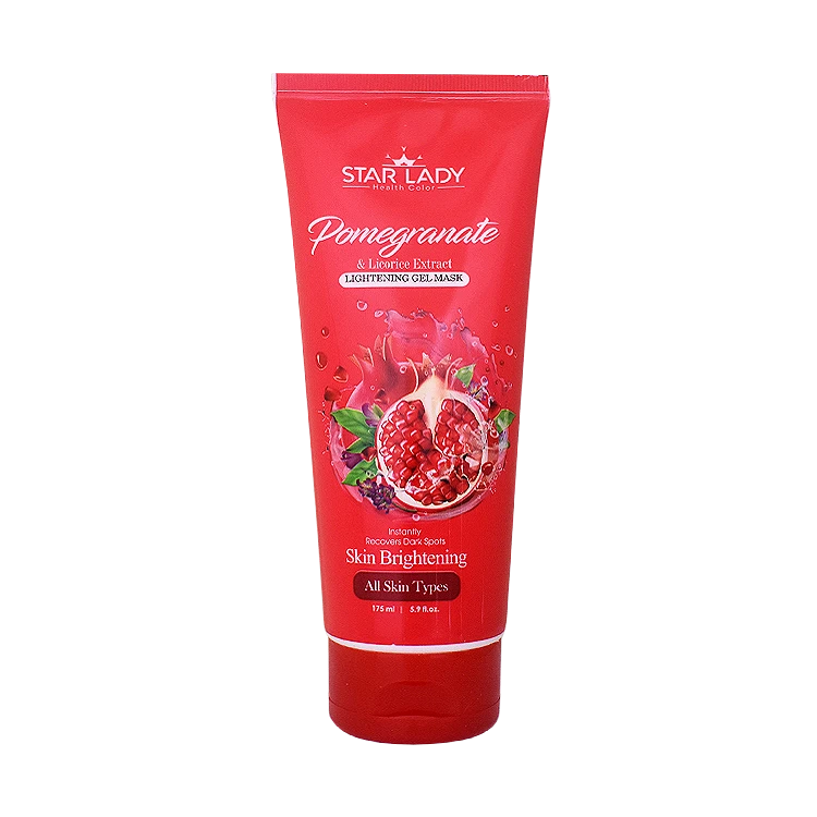 ژل ماسک روشن کننده عصاره انار و لیکوریس استار لیدی حجم 175 میلی لیتر