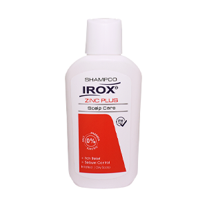 شامپو فاقد سولفات ضد شوره و خارش زینک پلاس ایروکس حجم 200 میلی لیتر