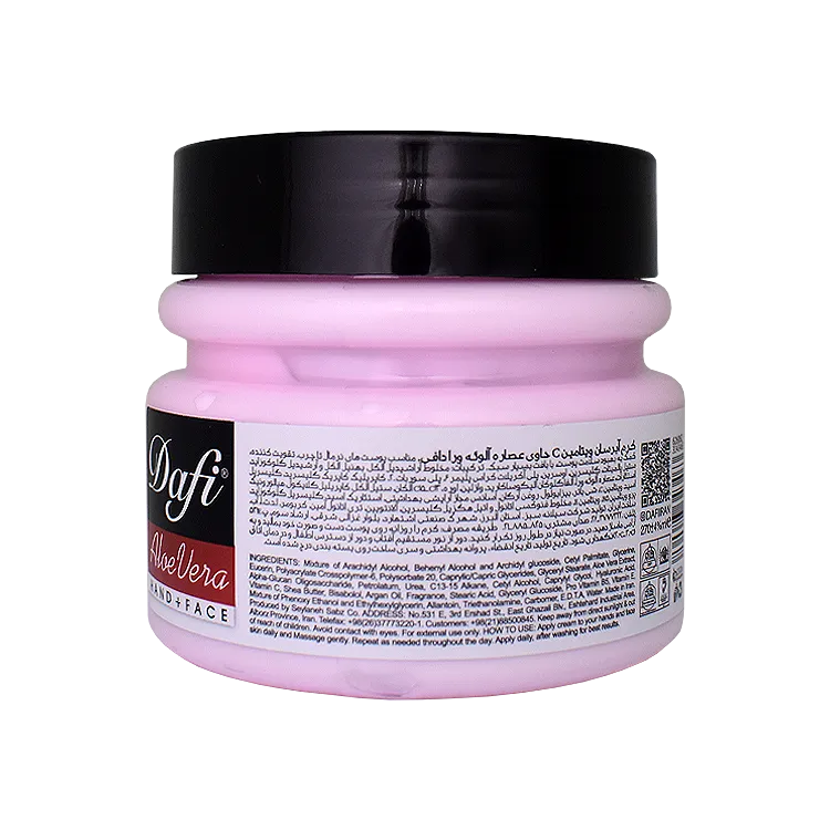 خرید کرم آبرسان ویتامین C و عصاره آلوئه ورا دافی حجم 270 میلی لیتر