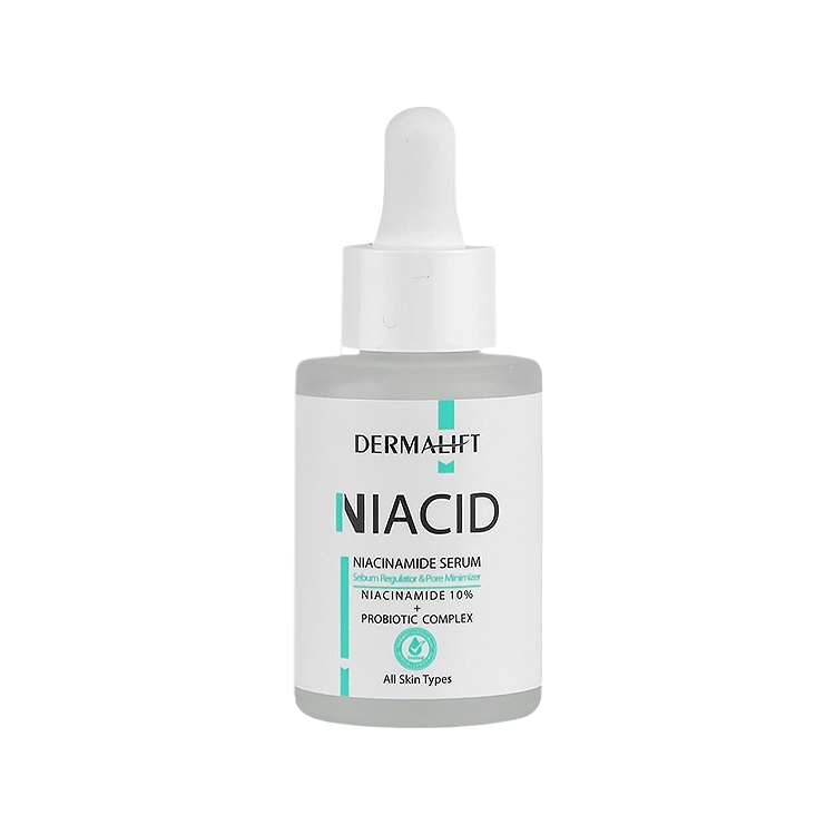 سرم جمع کننده منافذ نیاسینامید 10 درصد نیاسید درمالیفت حجم 30 میلی لیتر