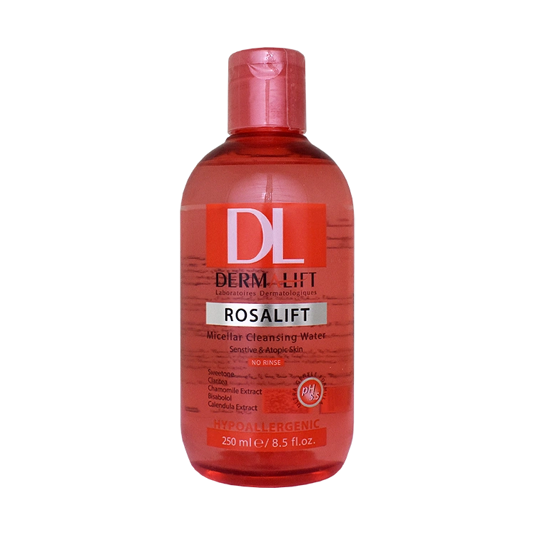 میسلار واتر پوست حساس رزالیفت درمالیفت حجم 250 میلی لیتر