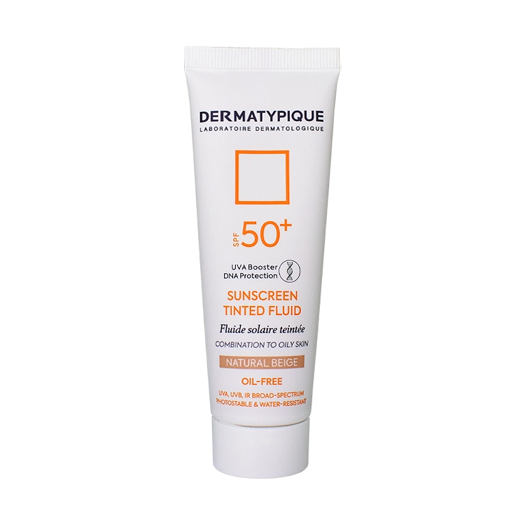 فلویید ضد آفتاب بژ طبیعی پوست های مختلط و چرب درماتیپیک SPF50 حجم 50 میلی لیتر