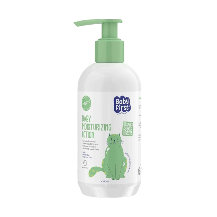 لوسیون مرطوب کننده کودک بیبی فرست حجم 250 میلی لیتر