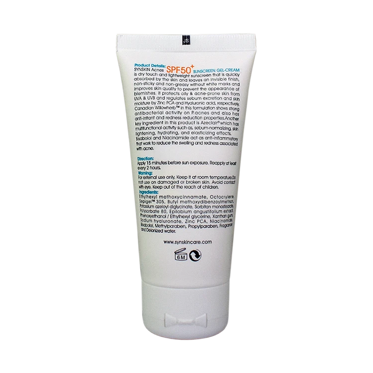 خرید ژل کرم ضد آفتاب بی رنگ پوست های چرب و جوش دار اکنس ساین اسکین SPF50 حجم 50 میلی لیتر