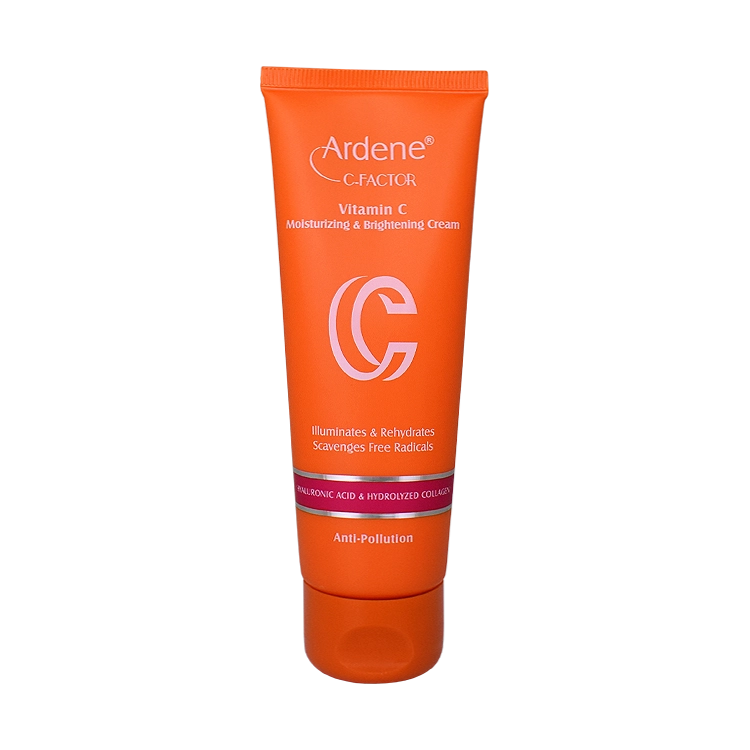 کرم روز تیوپی مرطوب کننده و روشن کننده ویتامین سی آردن سی فکتور SPF15 وزن 75 گرم