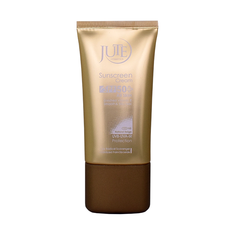 کرم ضد آفتاب بژ طبیعی انواع پوست ژوت SPF50 حجم 50 میلی لیتر
