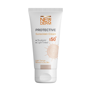 کرم ضد آفتاب رنگی طبیعی پوست های خشک و معمولی هایلی پروتکتیو نئودرم SPF50 حجم 50 میلی لیتر