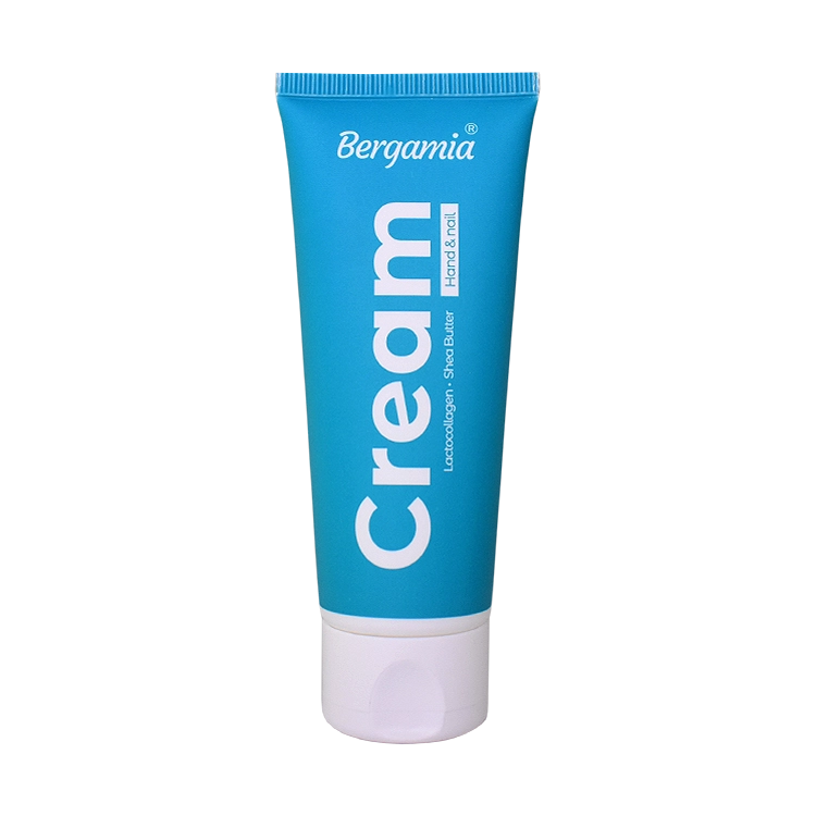 کرم مرطوب کننده دست و ناخن کلاژن شیر و شی باتر برگامیا حجم 75 میلی لیتر