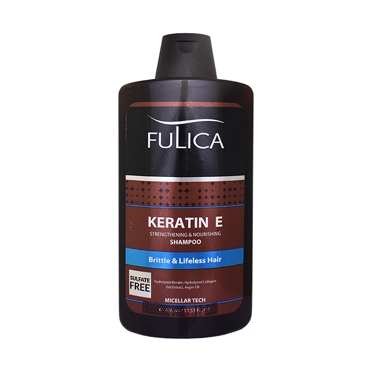شامپو فاقد سولفات تقویت کننده و ترمیم کننده فولیکا مدل Keratin E حجم 400 میلی لیتر