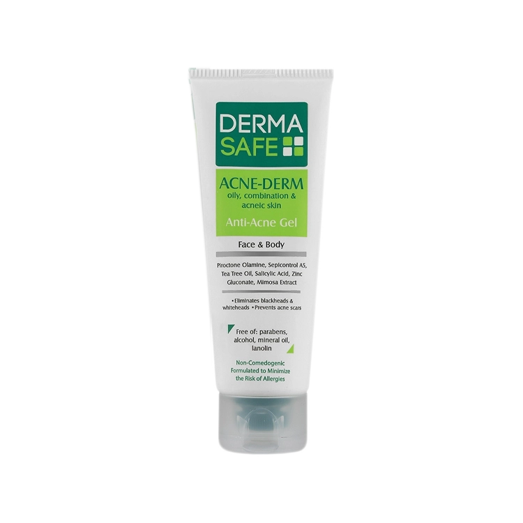 ژل ضد جوش صورت و بدن آکنه درم درماسیف حجم 75 میلی لیتر