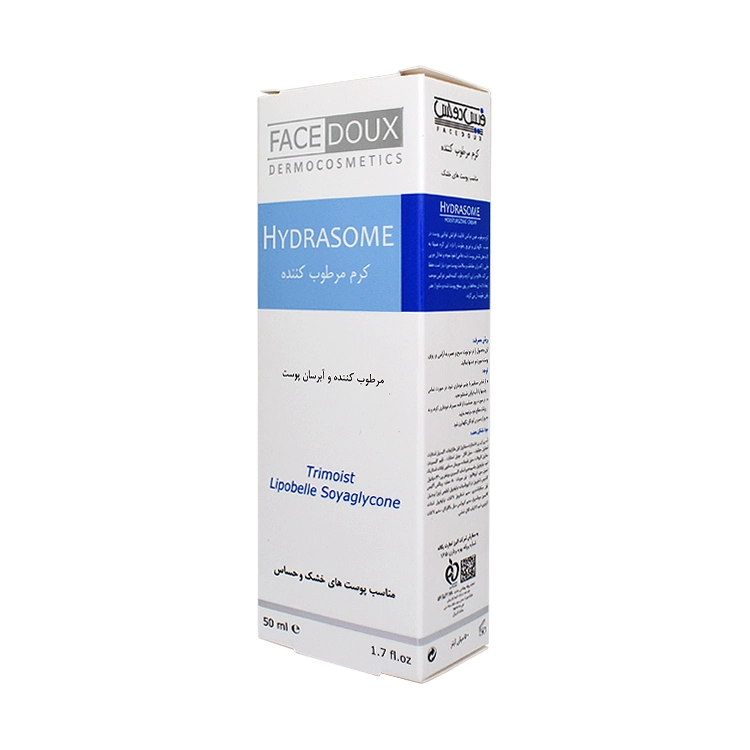 قیمت کرم مرطوب کننده و آبرسان پوست های خشک و حساس هیدرازوم فیس دوکس حجم 50 میلی لیتر
