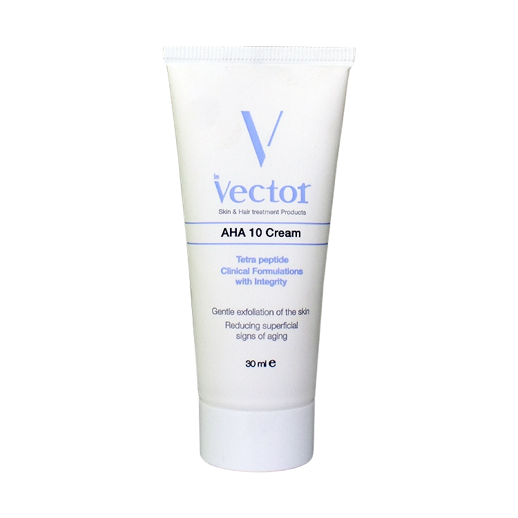 کرم لایه بردار AHA 10 درصد وکتور حجم 30 میلی لیتر