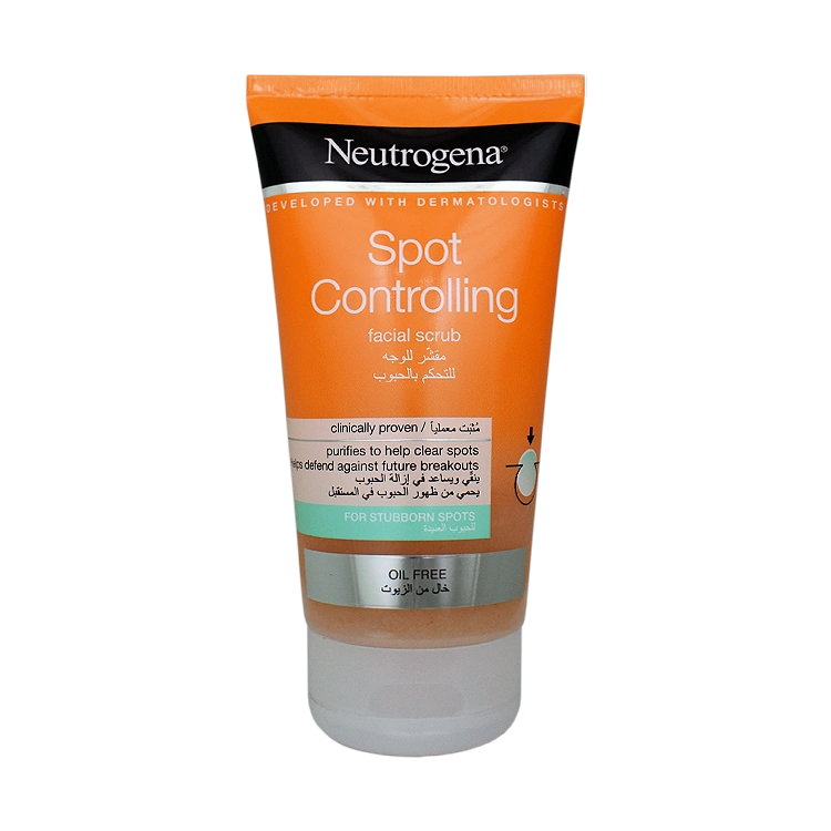 اسکراب صورت ضد لک و روشن کننده نوتروژینا مدل Spot Controlling حجم 150 میلی لیتر