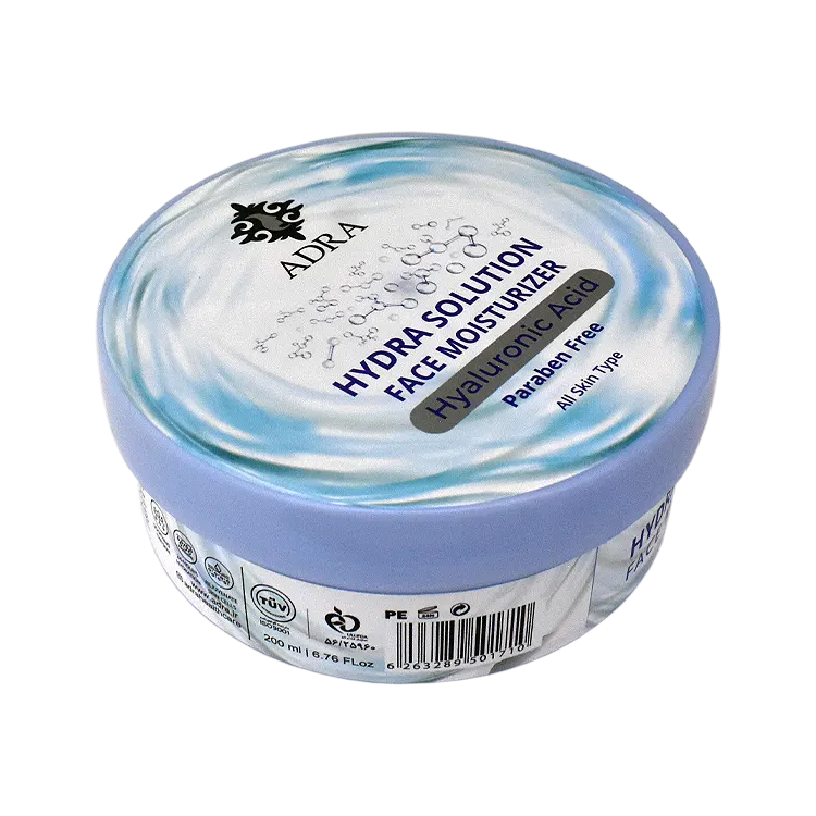 کرم آبرسان هیالورونیک اسید کاسه ای آدرا حجم 200 میلی لیتر