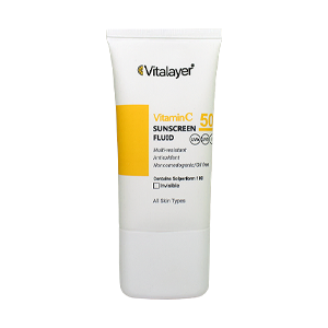 فلویید ضد آفتاب بی رنگ ویتامین سی ویتالیر حجم 50 میلی لیتر