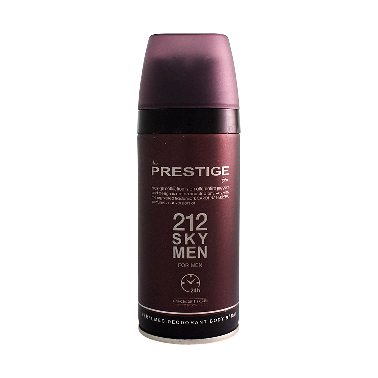 اسپری بدن مردانه پرستیژ مدل 212 Sky Men حجم 150 میلی لیتر