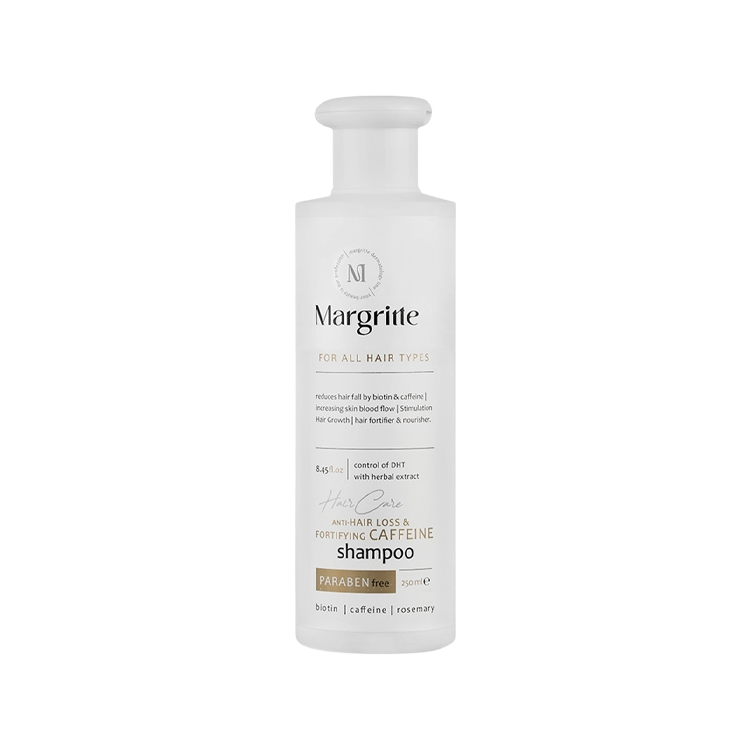 شامپو ضد ریزش کافئین انواع مو مارگریت حجم 250 میلی لیتر