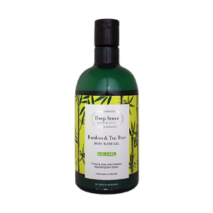 شامپو بدن پوست چرب درخت چای و بامبو دیپ سنس حجم 400 میلی لیتر
