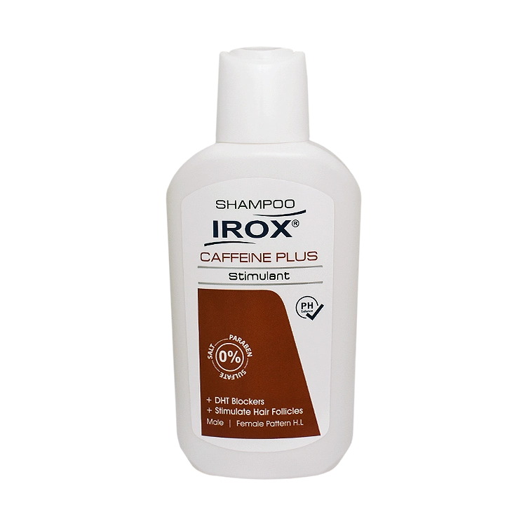 شامپو فاقد سولفات ضد ریزش کافئین پلاس ایروکس حجم 200 میلی لیتر