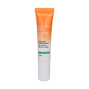 ژل ضد جوش اورژانسی سالیسیلیک اسید 0.5 درصد نوتروژینا مدل Clear & Defend حجم 15 میلی لیتر