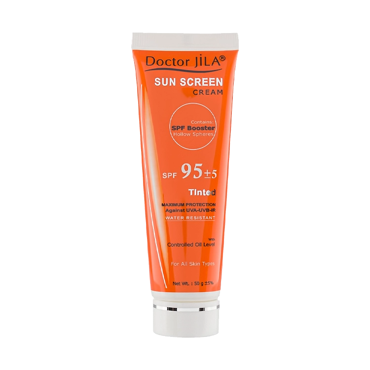 کرم ضد آفتاب رنگی طبیعی انواع پوست دکتر ژیلا SPF95 حجم 50 میلی لیتر