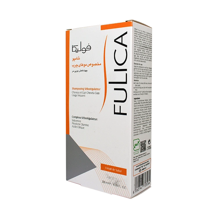 قیمت شامپو موهای چرب فولیکا حجم 200 میلی لیتر