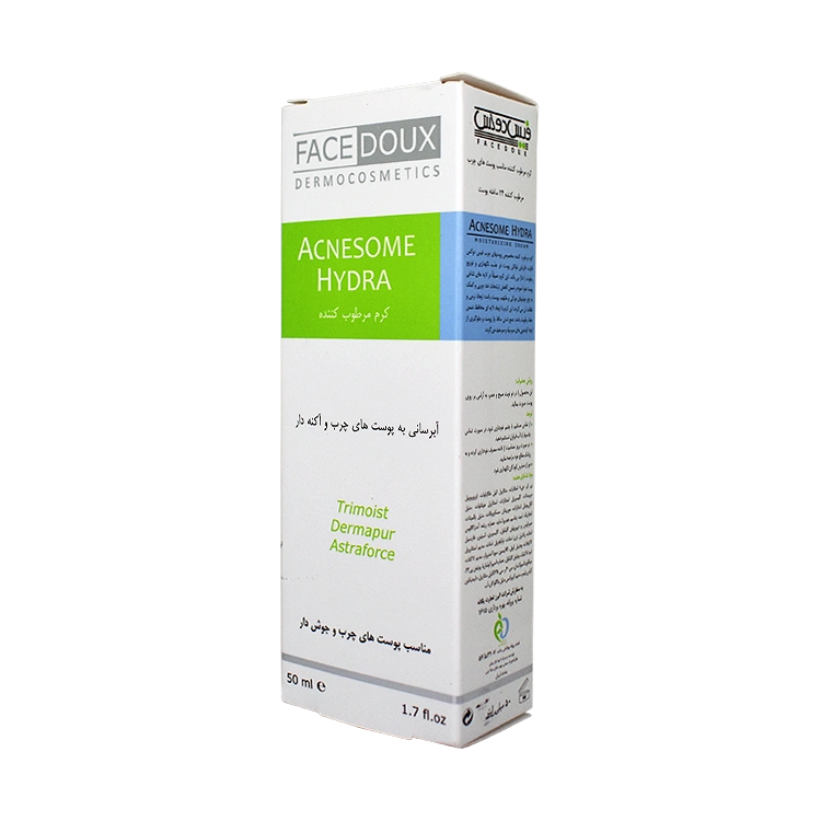 قیمت کرم آبرسان و مرطوب کننده پوست های چرب و جوش دار آکنه زوم فیس دوکس حجم 50 میلی لیتر