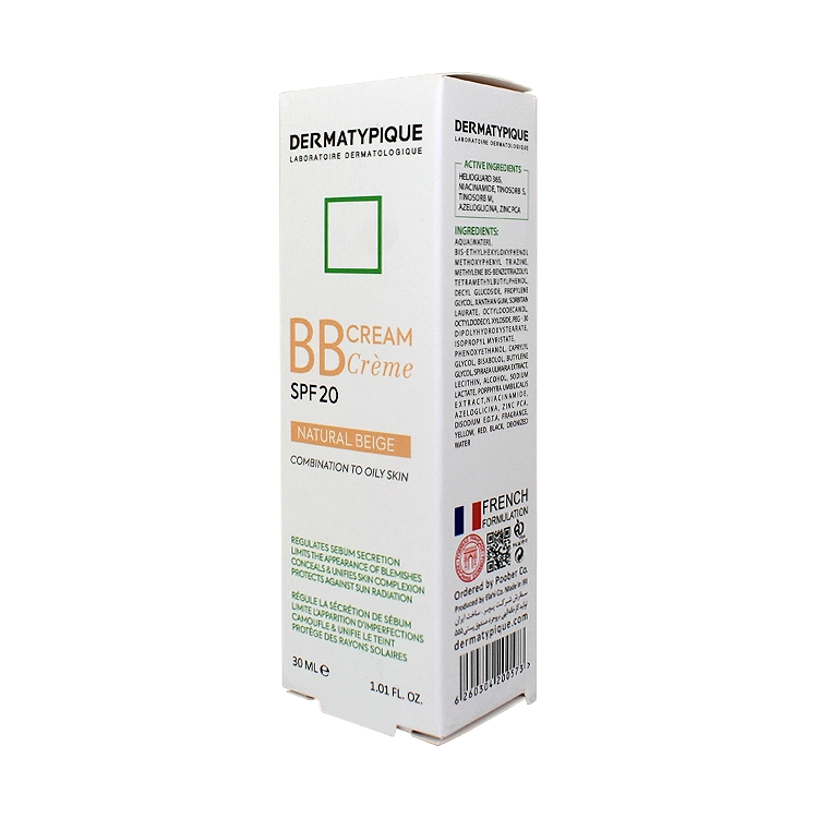 قیمت بی بی کرم بژ طبیعی پوست های مختلط و چرب درماتیپیک SPF20 حجم 30 میلی لیتر