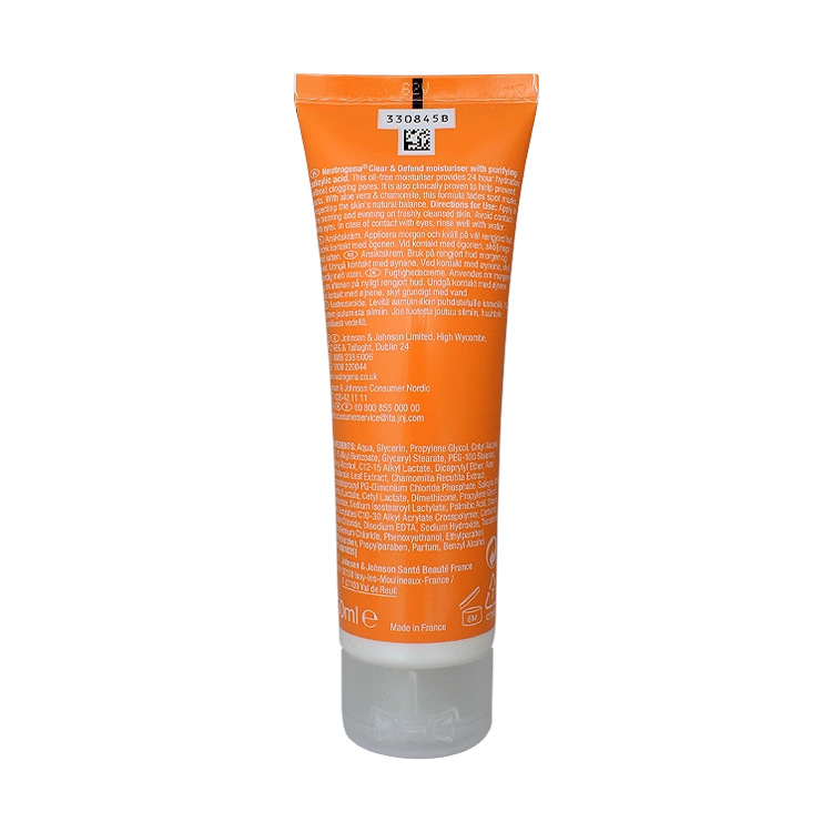 خرید کرم مرطوب کننده و ضد جوش نوتروژینا مدل Clear & Defend حجم 50 میلی لیتر