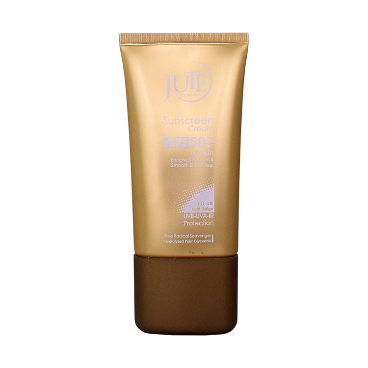 کرم ضد آفتاب بژ روشن انواع پوست ژوت SPF50 حجم 50 میلی لیتر