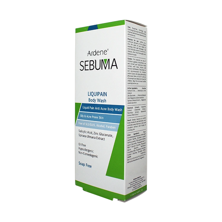 قیمت شوینده بدن پوست های چرب و دارای آکنه آردن سبوما مدل Liquipain حجم 250 میلی لیتر