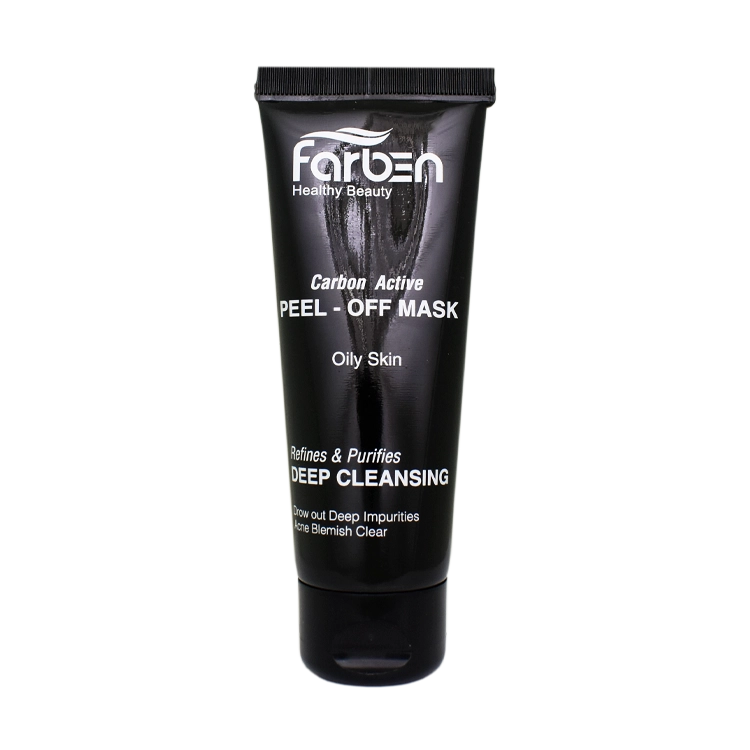 ماسک صورت زغال فعال فاربن حجم 75 میلی لیتر
