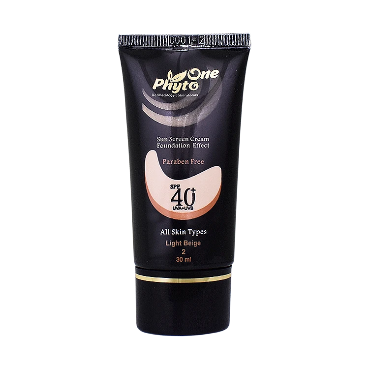 کرم ضد آفتاب بژ روشن انواع پوست فیتو وان SPF40 حجم 30 میلی لیتر