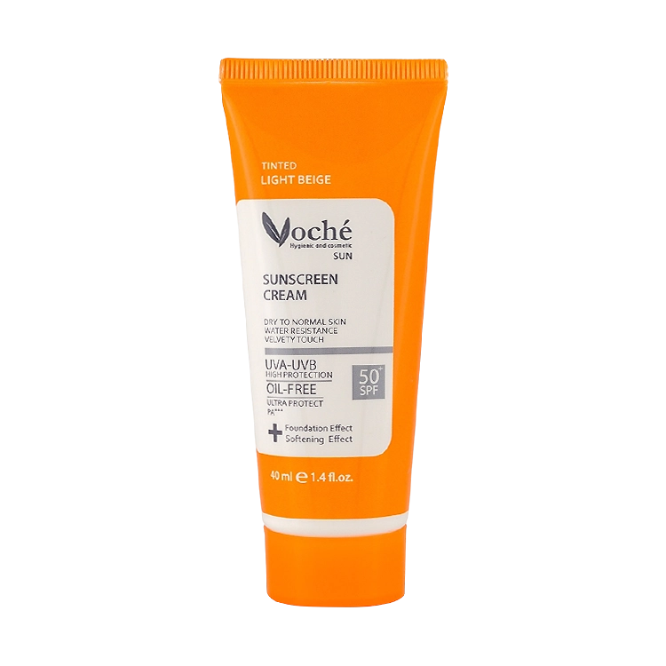 کرم ضد آفتاب بژ روشن پوست های خشک و معمولی وچه SPF50 حجم 50 میلی لیتر