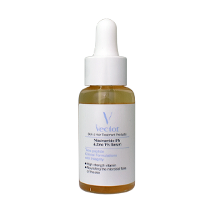 سرم نیاسینامید 5 درصد و زینک 1 درصد وکتور حجم 30 میلی لیتر