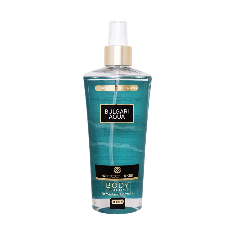 بادی اسپلش مردانه وودلایک مدل Bulgary Aqua حجم 250 میلی لیتر