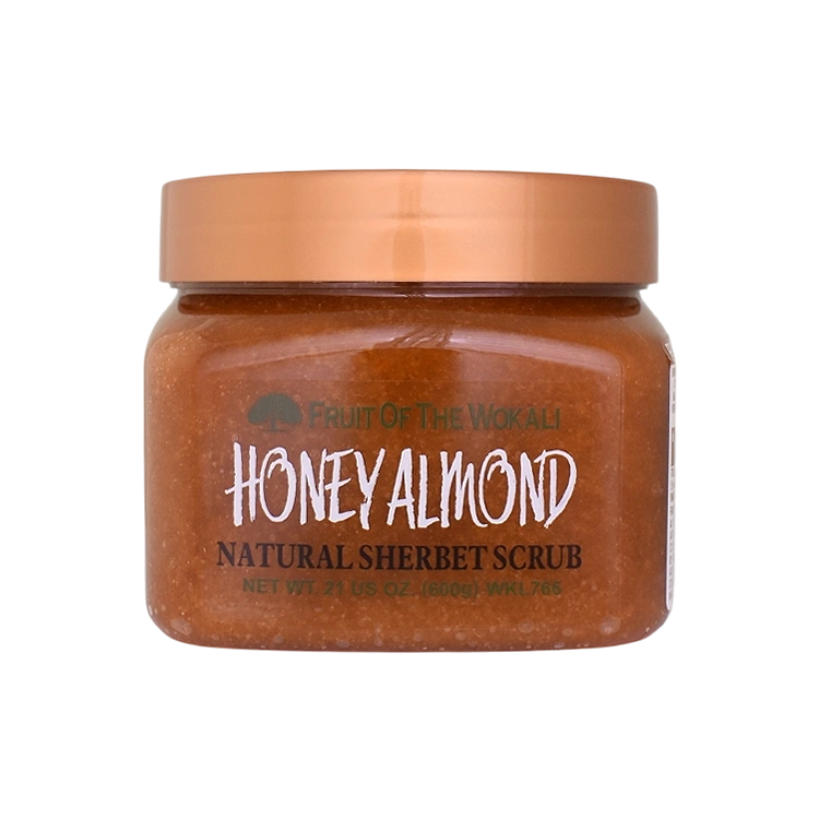 ژل اسکراب شکری بدن عسل و بادام وکالی وزن 600 گرم