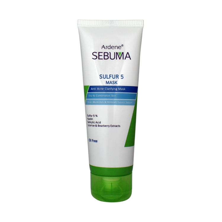 ماسک ضد جوش و پاکسازی کننده پوست چرب آردن سبوما مدل Sulfur 5 وزن 75 گرم