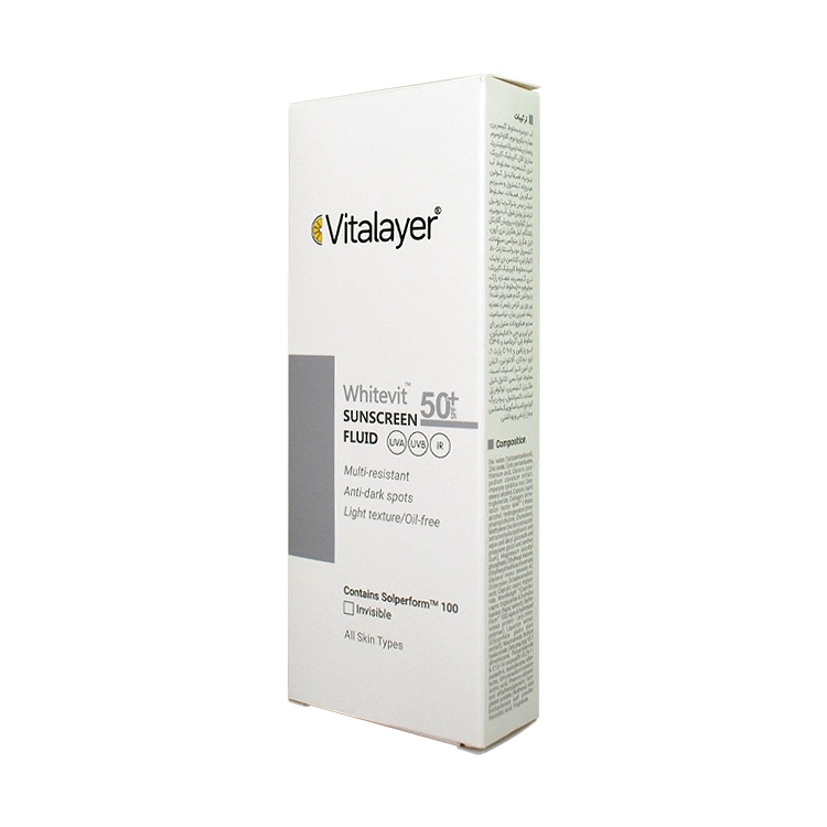 قیمت فلویید ضد آفتاب ضد لک بی رنگ وایت ویت ویتالیر حجم 50 میلی لیتر