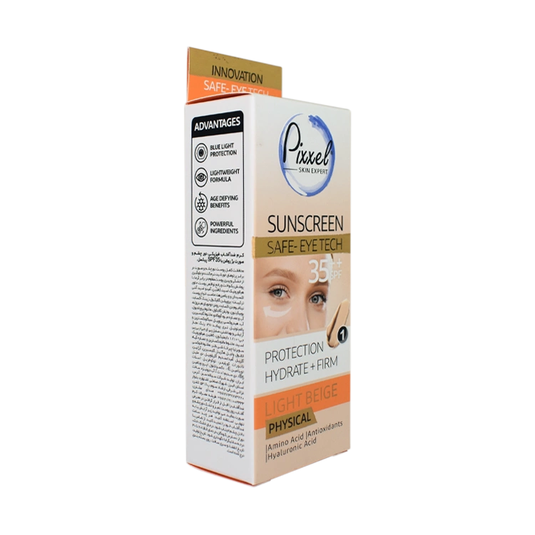 قیمت کرم ضد آفتاب فیزیکال بژ روشن دور چشم و صورت پیکسل SPF35 حجم 50 میلی لیتر