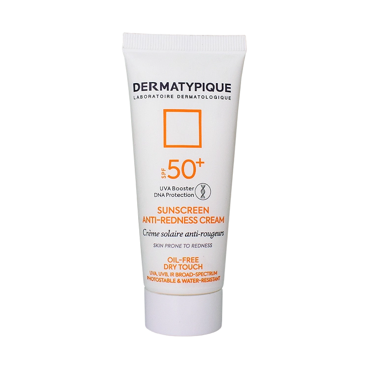 کرم ضد آفتاب بی رنگ پوست های قرمز و حساس درماتیپیک SPF50 حجم 40 میلی لیتر