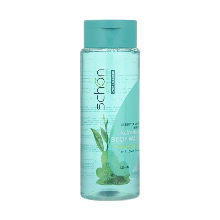 شامپو بدن عصاره چای سبز و نعنا شون حجم 420 میلی لیتر