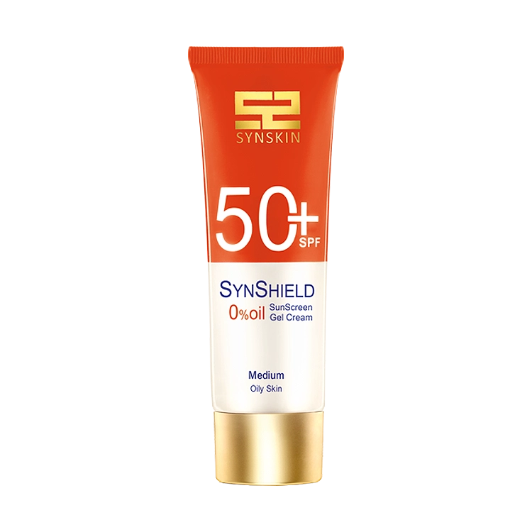 ژل کرم ضد آفتاب فاقد چربی بژ متوسط ساین اسکین SPF50 حجم 50 میلی لیتر