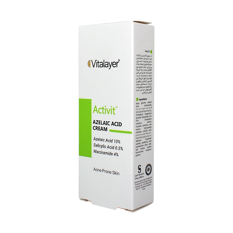 قیمت کرم آزلائیک اسید 10 درصد ویتالیر حجم 30 میلی لیتر
