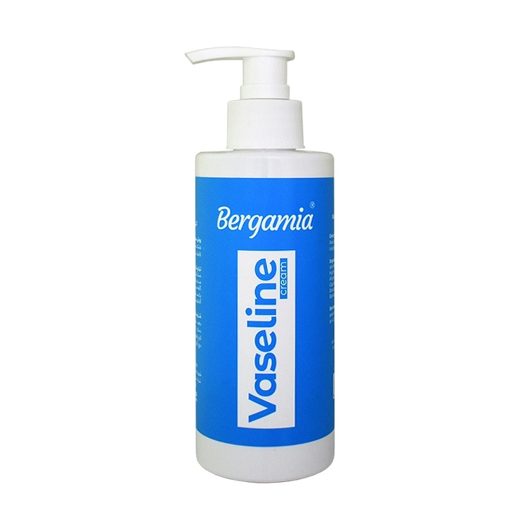 کرم وازلین پمپی دست و صورت برگامیا حجم 250 میلی لیتر