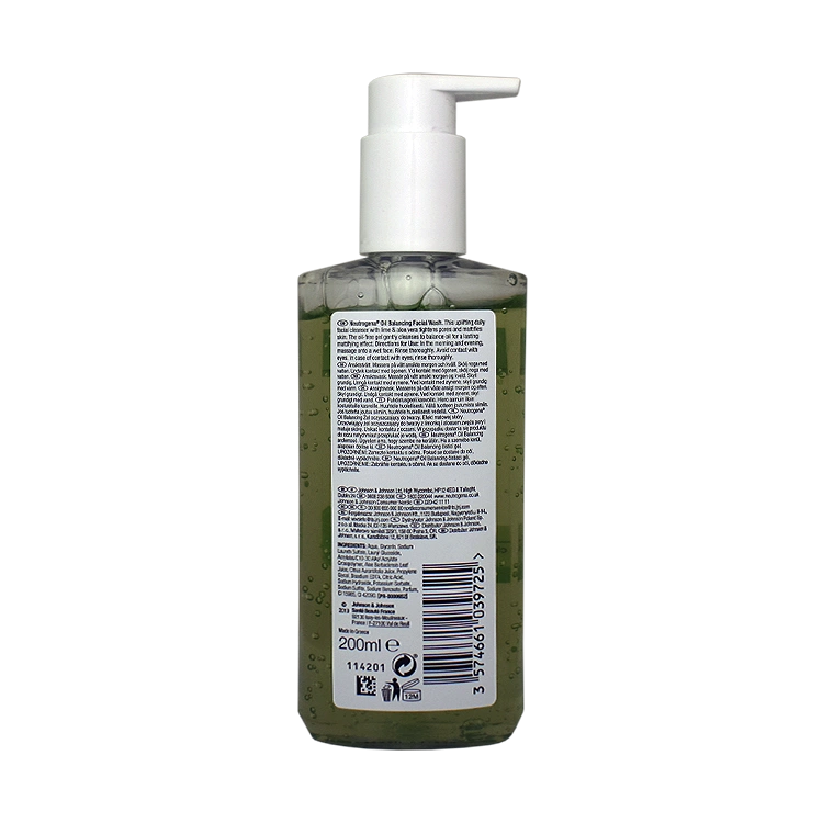 خرید ژل شستشوی صورت پوست های چرب نوتروژینا مدل Oil Balancing حجم 200 میلی لیتر