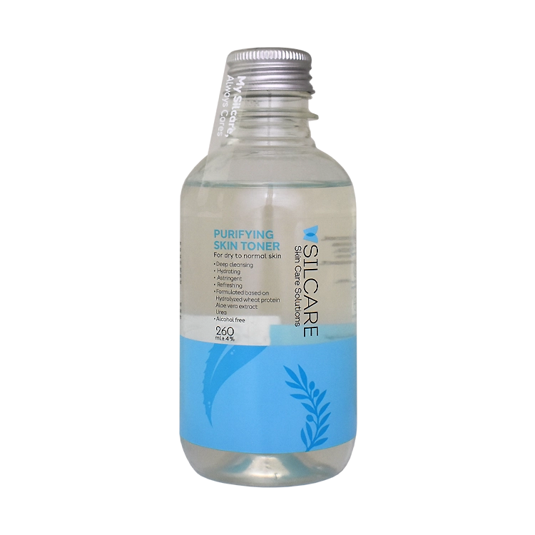تونر پاک کننده پوست های خشک و معمولی سیلکر حجم 260 میلی لیتر
