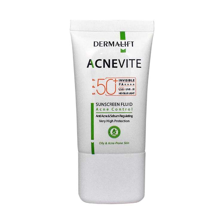 فلویید ضد آفتاب پوست چرب بی رنگ آکنه ویت درمالیفت SPF50 حجم 50 میلی لیتر