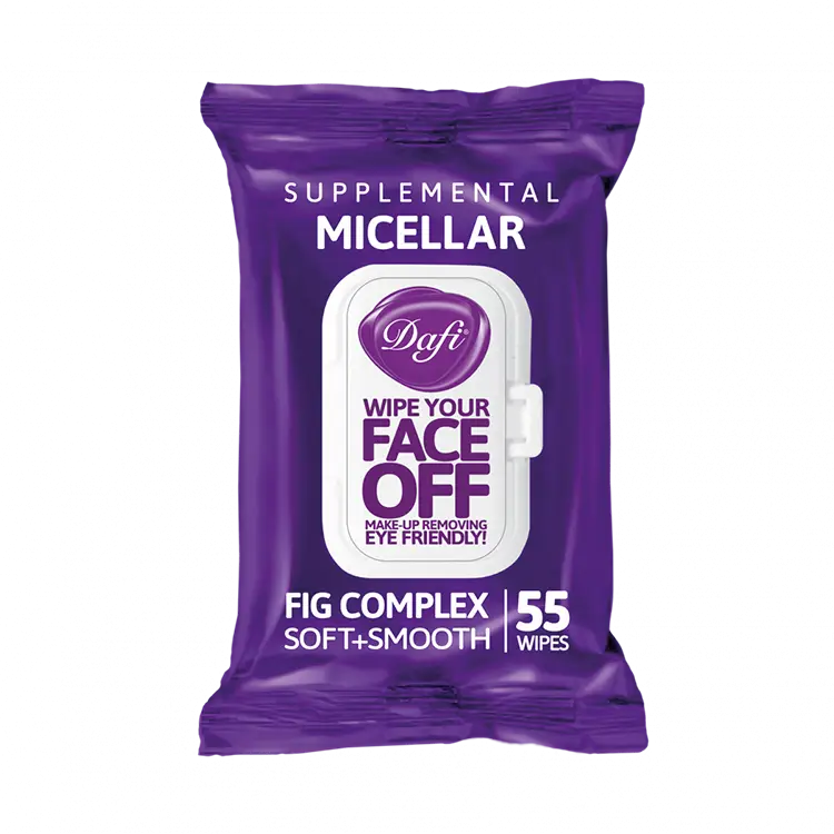دستمال مرطوب پاک کننده آرایش دافی مدل Micellar بسته 55 عددی