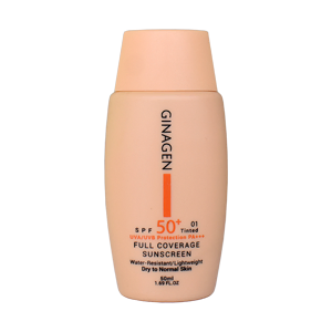 لیکویید ضد آفتاب بژ روشن پوست های خشک و نرمال ژیناژن SPF50 حجم 50 میلی لیتر